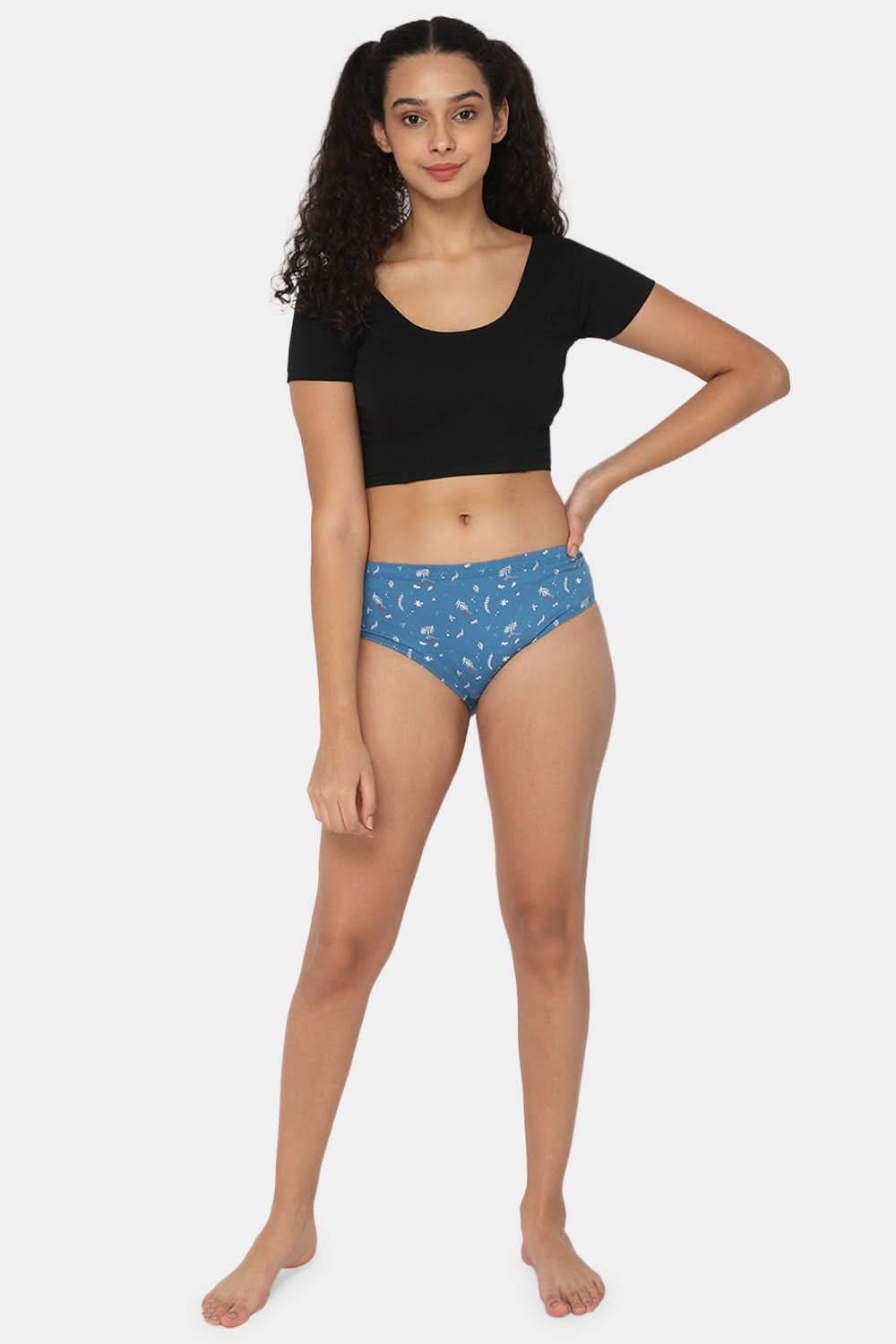 Intimacy Assorted Classic Dark Printed Cotton Panty – Inner Elastic – Pack of 3 - Naidu Hall Family Store
