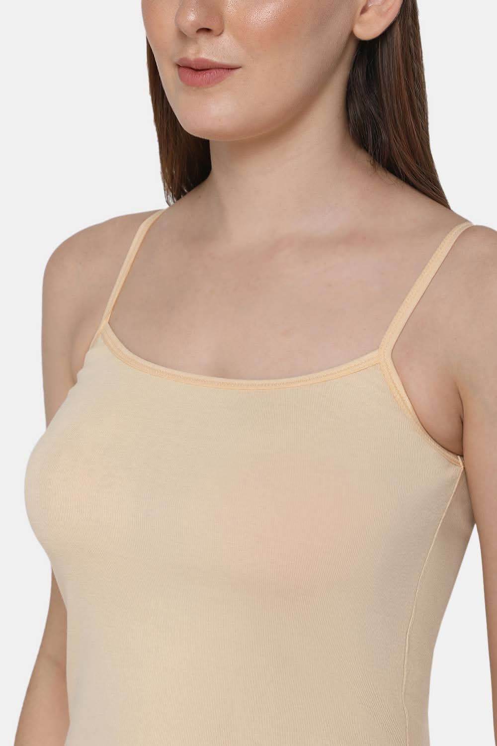 Intimacy Full Coverage Non-Padded Cotton Slip Camisole – IN02 | Wire-Free & Moisture-Wicking Design - Naidu Hall Family Store