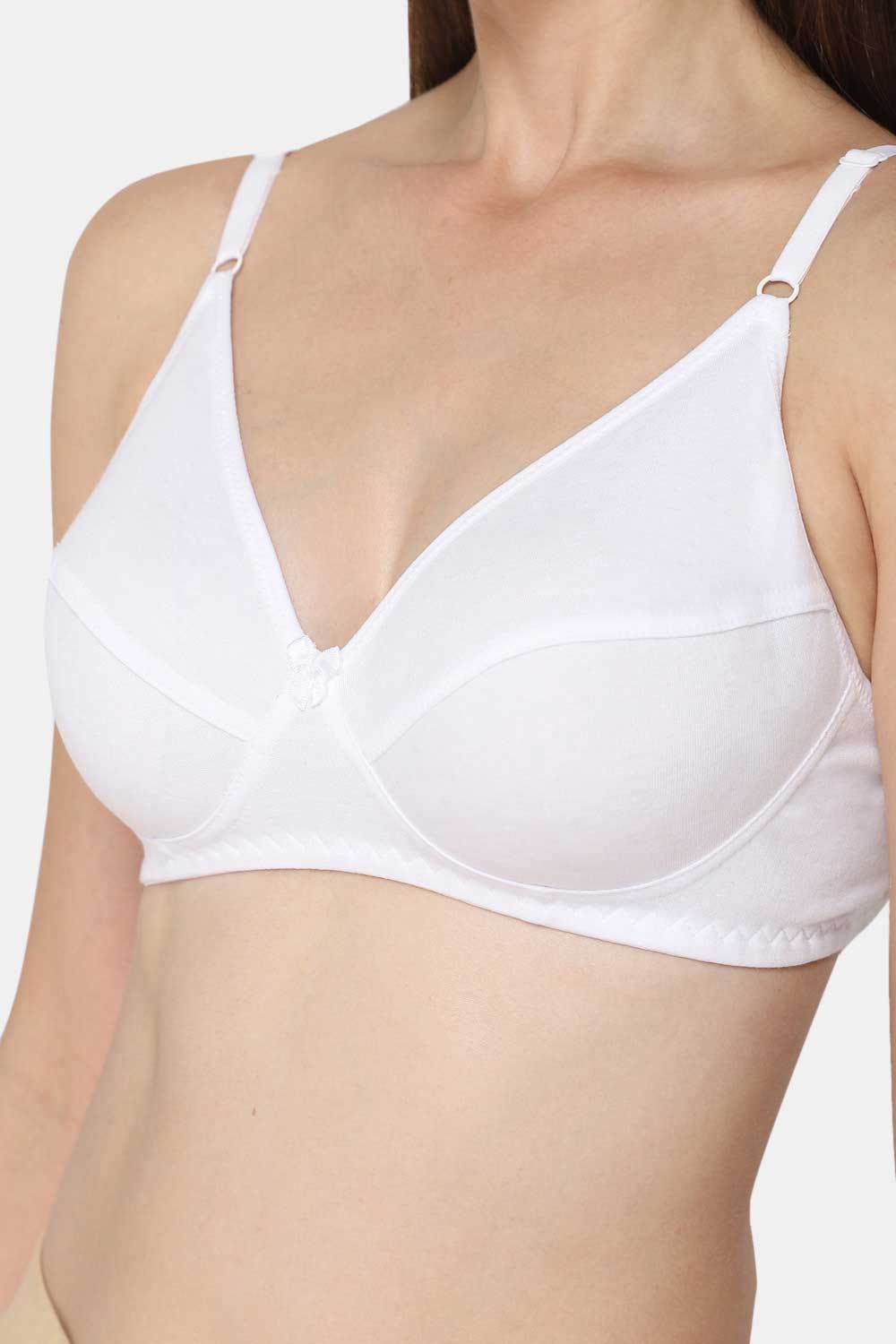 Intimacy Full Coverage Saree Bra - Non-Padded, Wire-Free with Thin Straps, Cotton-Rich Fabric for All-Day Comfort - Naidu Hall Family Store