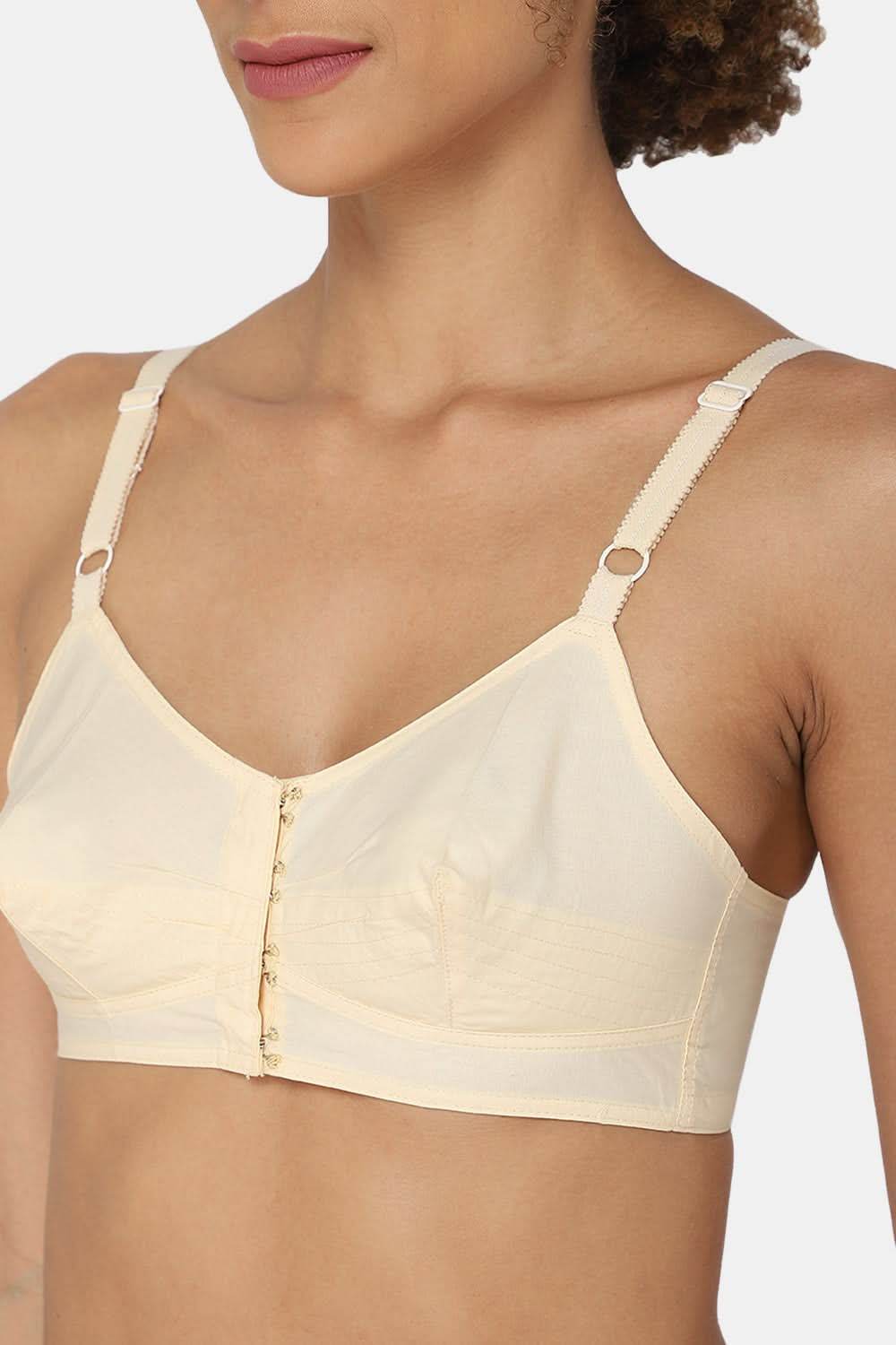 Full Coverage Non-Padded Naidu Hall Front Open Saree Bra With Thin Adjustable Straps - E-SF - Naidu Hall Family Store