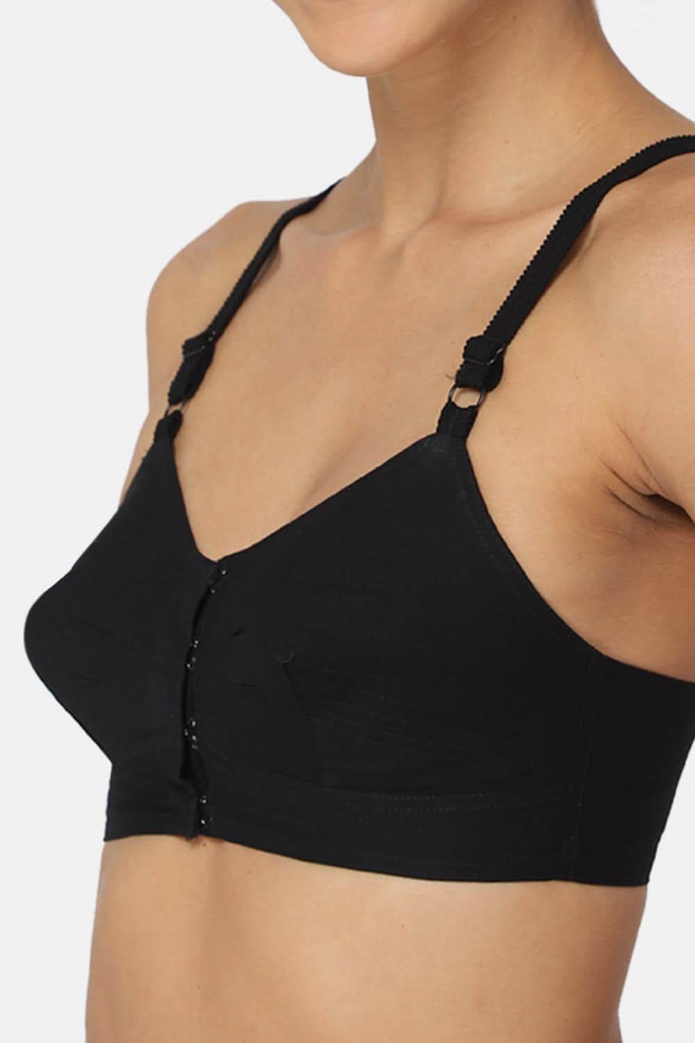 Full Coverage Non-Padded Naidu Hall Front Open Saree Bra With Thin Adjustable Straps - E-SF - Naidu Hall Family Store