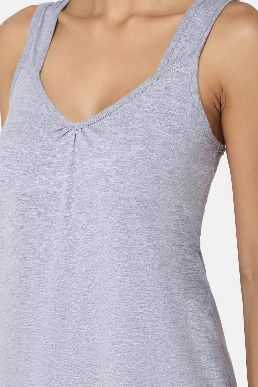 Intimacy Sleeveless Full-Length Night Slip | Ultra-Soft Cotton Comfort for All Seasons - Naidu Hall Family Store