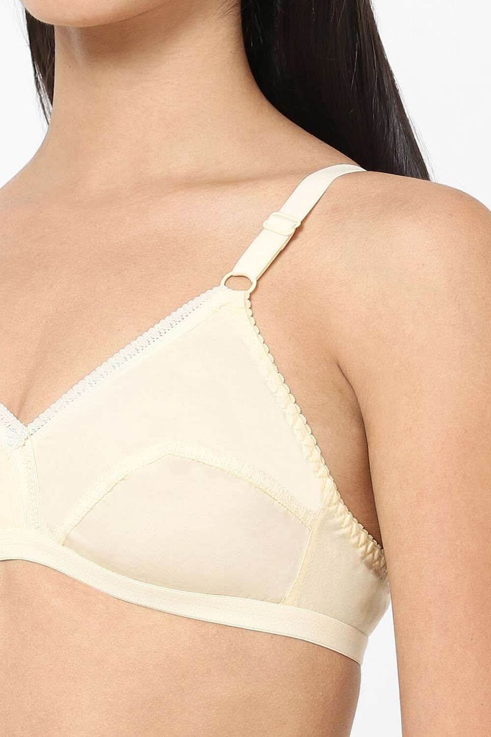 Naidu Hall Medium Coverage Non-Padded Broad & Adjustable Straps Cotton Saree Bra - Lovable - Prime Shade - Naidu Hall Family Store