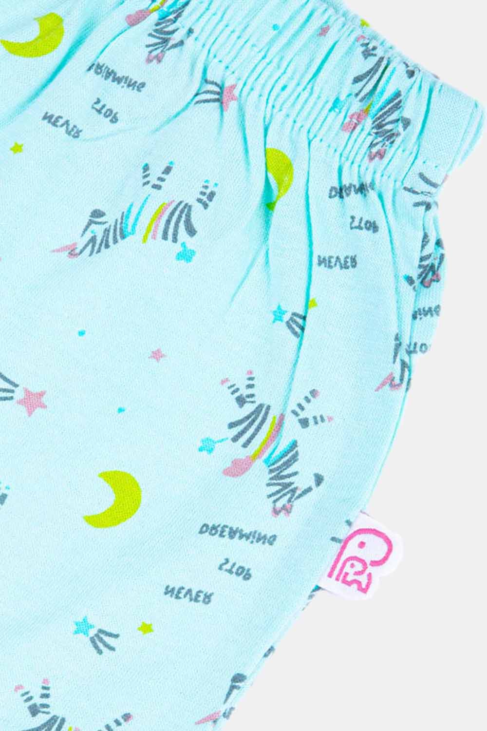Oh Baby Zeebra Print - Shorts SH01 Size 0m-3m Color Aqua