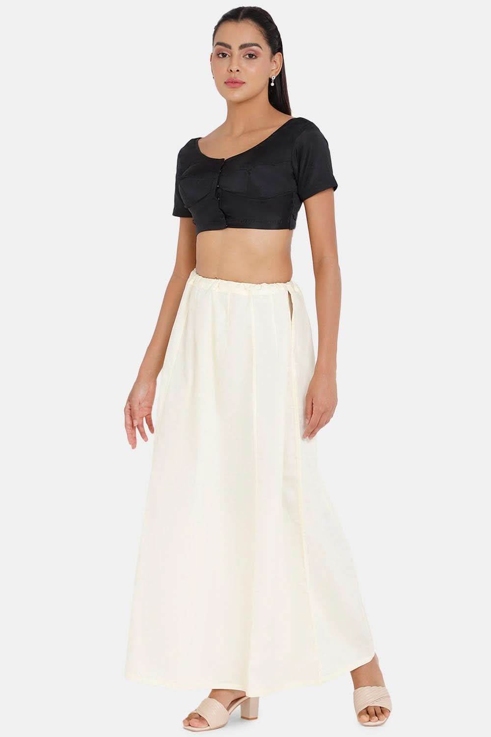 Premium 100% Cotton Saree Inskirt in Popular Colors | Naidu 6-Part Saree Hall Petticoat HC36 - Naidu Hall Family Store