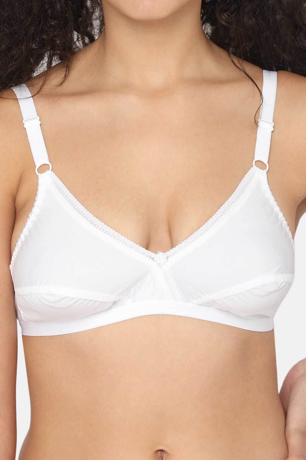 Naidu Hall Medium Coverage Non-Padded Broad & Adjustable Straps Cotton Saree Bra - Lovable - Prime Shade - Naidu Hall Family Store