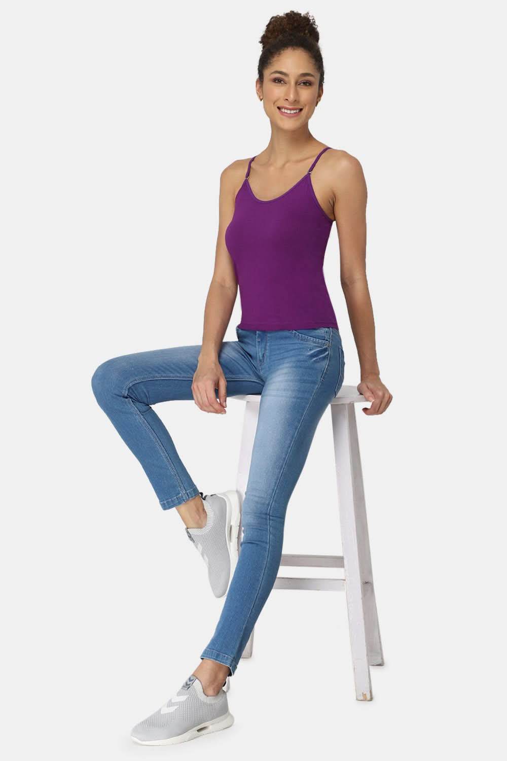 Intimacy Full Coverage Cotton Slip Camisole – IN15 | Non-Wired, Non-Padded & Ultra-Comfortable - Naidu Hall Family Store