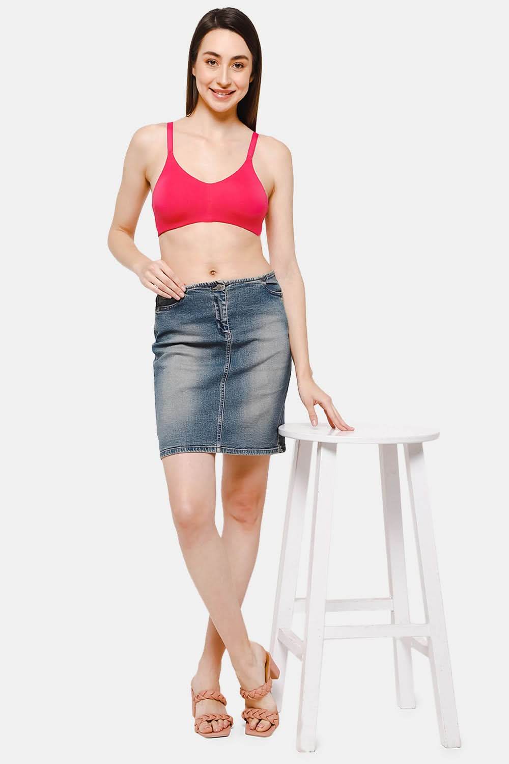 High Coverage Non-Wired Non-Padded Intimacy T-Shirt Bra - DEF S - Naidu Hall Family Store