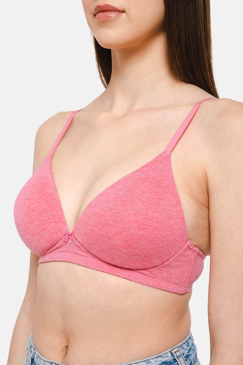 Intimacy Low Coverage Padded Non-Wired Plunge Bra with Smoother Back Panel – SF01 - Naidu Hall Family Store