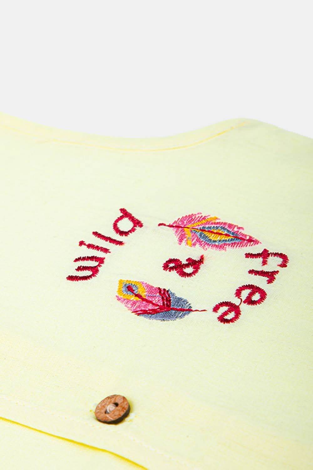 Oh Baby Wild Free Cotton Sleeveless Shirt with Front Button Opening - PV01 - Naidu Hall Family Store