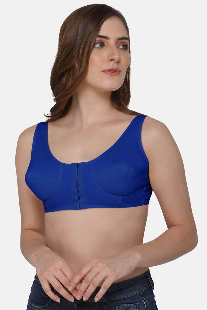 Naidu Hall High Coverage Non-Wired Non-Padded Front Open Cotton Saree Bra - NRPB - Naidu Hall Family Store