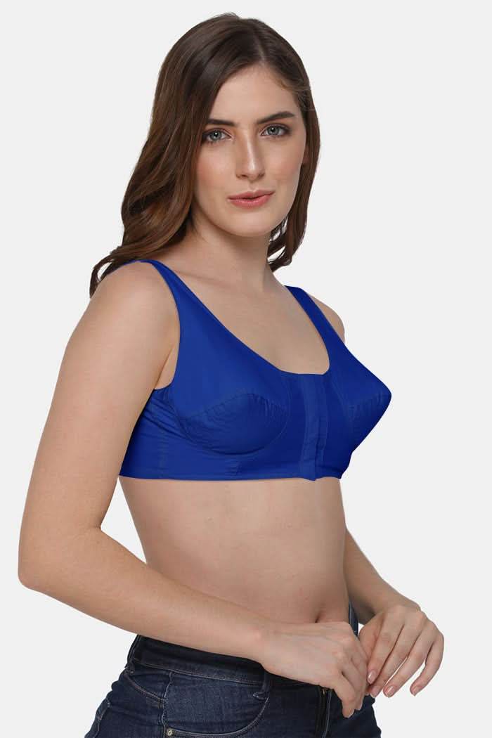 Naidu Hall High Coverage Non-Wired Non-Padded Front Open Cotton Saree Bra - NRPB - Naidu Hall Family Store