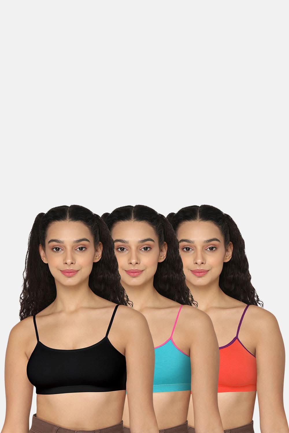 Intimacy Beginner Bra - Black Blue Orange -Colourful Comfort!