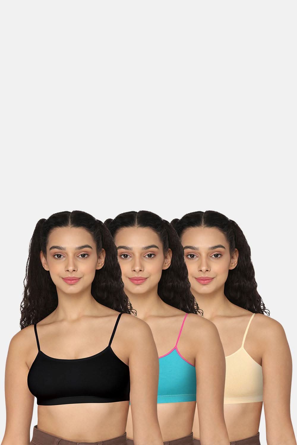 Intimacy Beginner Bra -Black Blue Skin -Colourful Comfort!