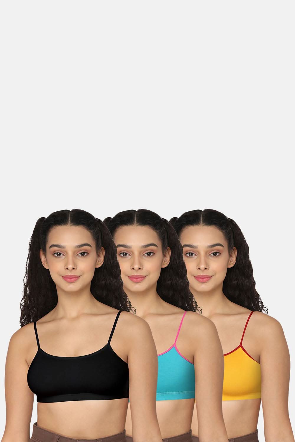 Intimacy Beginner Bra - Black Blue Yellow -Colourful Comfort!