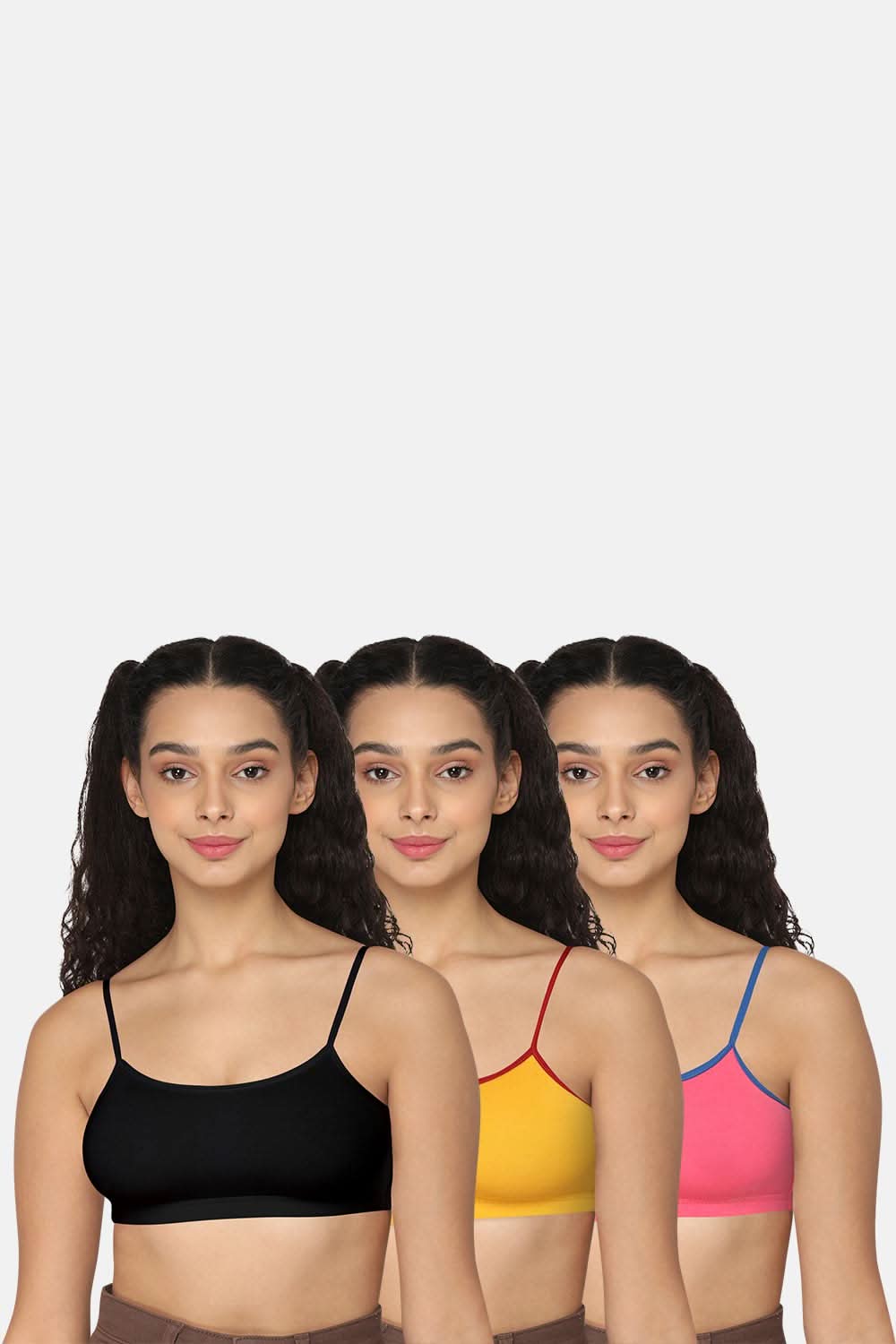 Intimacy Beginner Bra - Black Yellow Pink -Colourful Comfort!