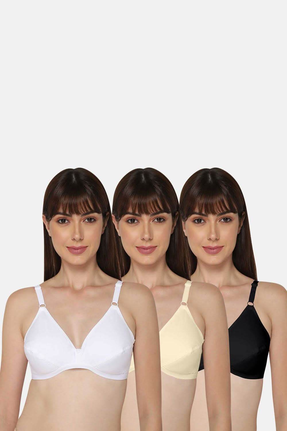 Ethnic Wear Non-Padded Cotton Bra – Everyday Comfort with Plunging Neckline for Enhanced Curves - Naidu Hall Family Store
