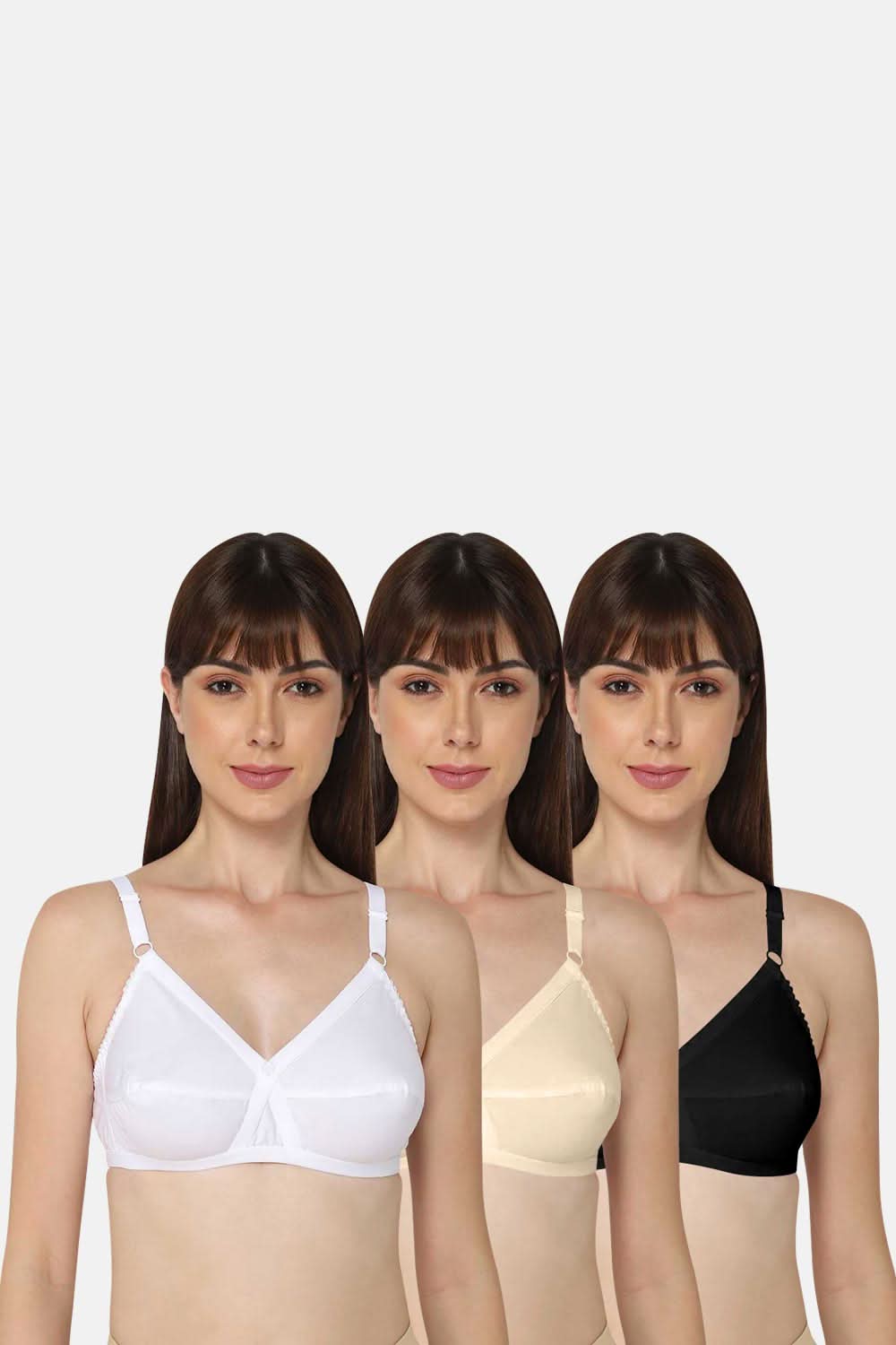Heritage Bra -Cross- Must have Pack Size Cross/White&Skin&Black/Heritage Color 32B