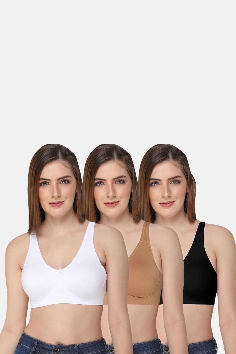 Intimacy Full Support Non-Padded Everyday Bra -Must Have Pack