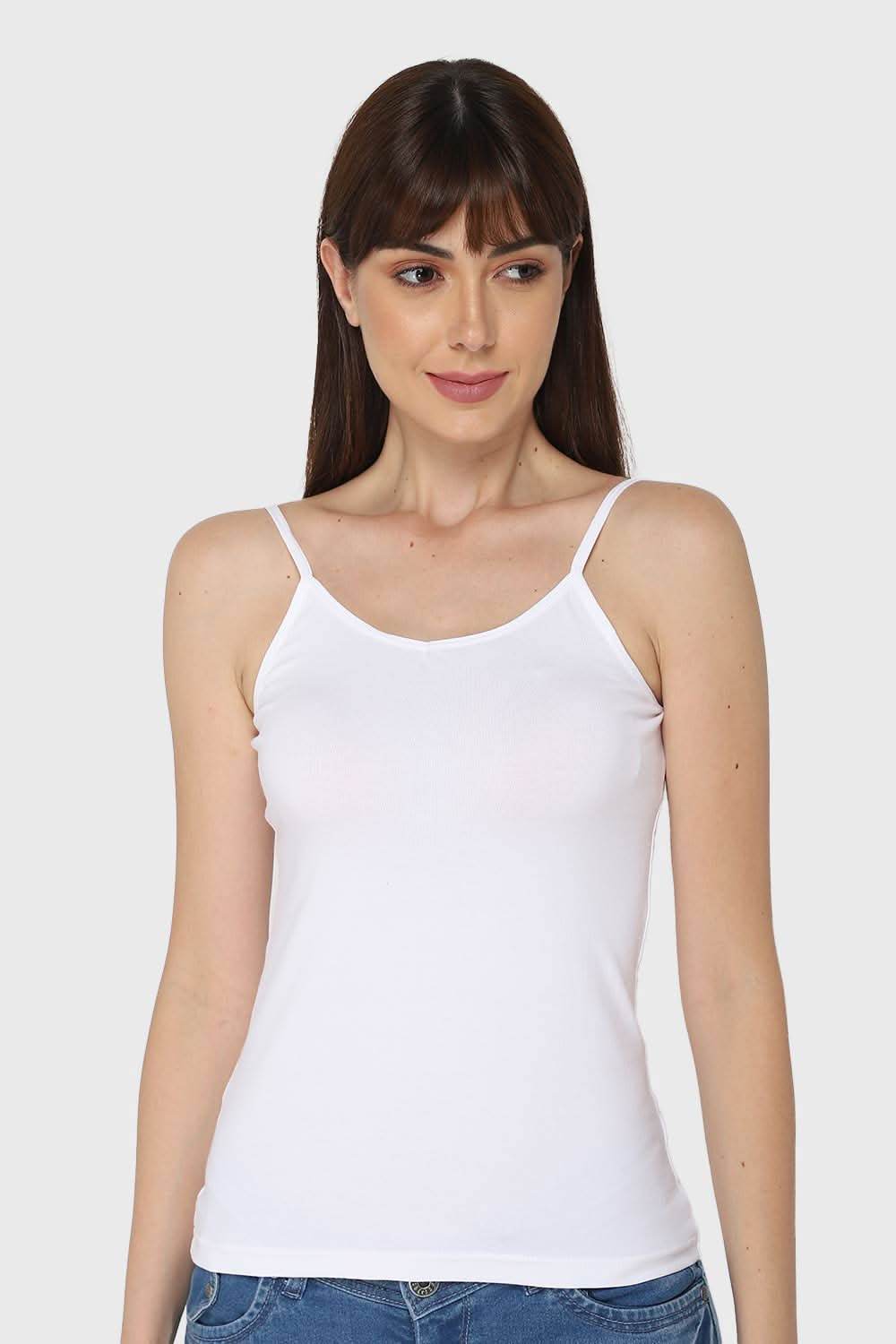 Intimacy Full Coverage Cotton Slip Camisole – CL04 | Non-Padded, Non-Wired & Seamless - Naidu Hall Family Store