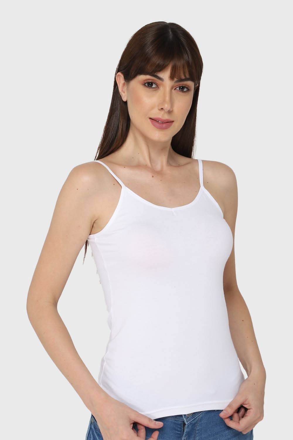 Intimacy Full Coverage Cotton Slip Camisole – CL04 | Non-Padded, Non-Wired & Seamless - Naidu Hall Family Store