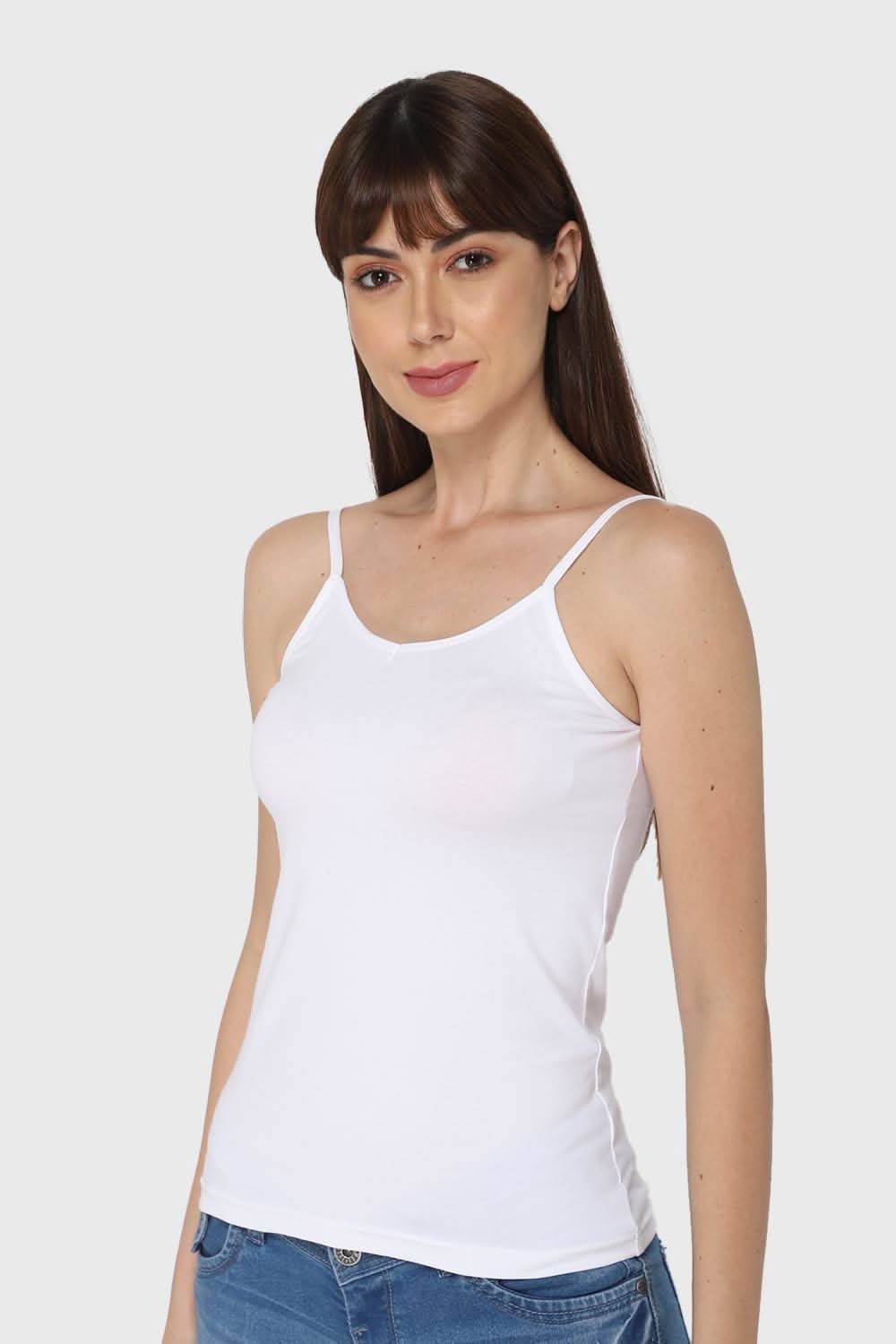 Intimacy Full Coverage Cotton Slip Camisole – CL04 | Non-Padded, Non-Wired & Seamless - Naidu Hall Family Store