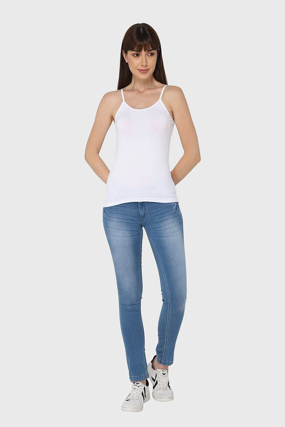 Intimacy Full Coverage Cotton Slip Camisole – CL04 | Non-Padded, Non-Wired & Seamless - Naidu Hall Family Store