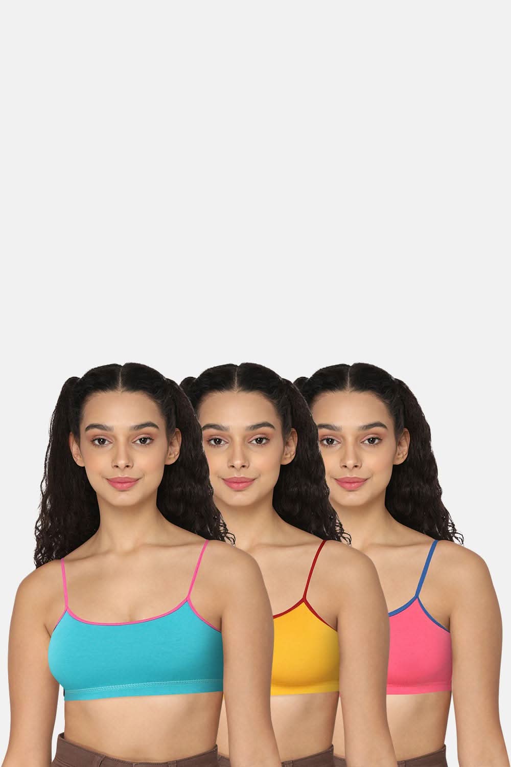 Intimacy Beginner Bra - Blue Yellow Pink -Colourful Comfort!