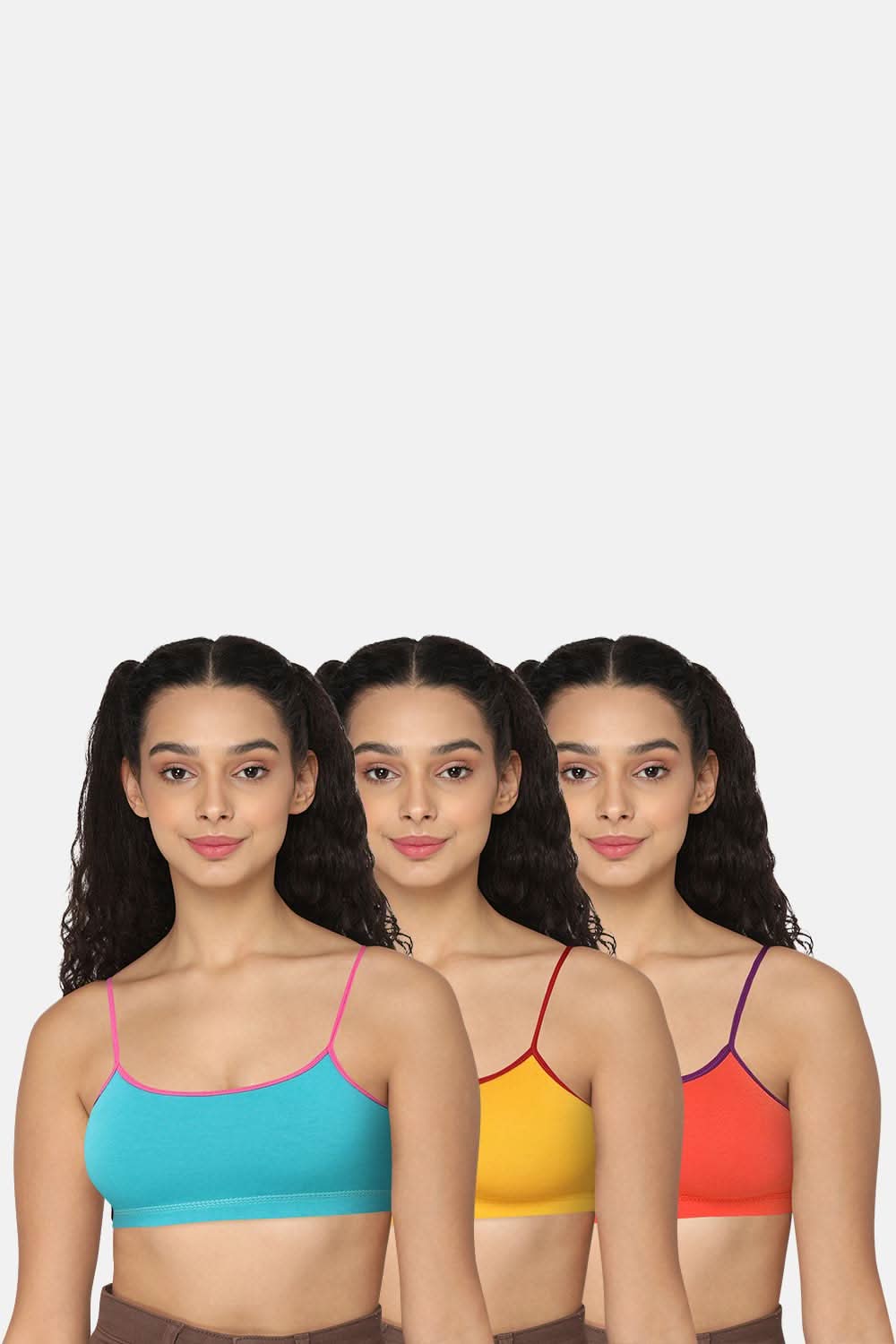 Intimacy Beginner Bra - Blue Yellow Orange -Colourful Comfort!