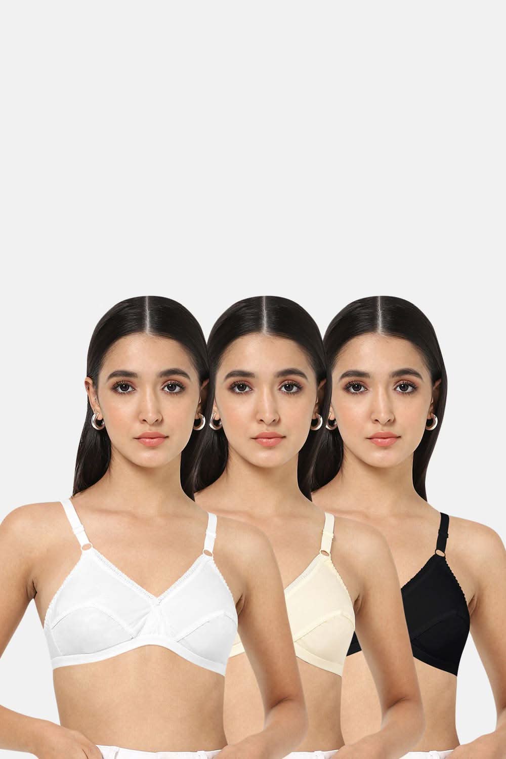 Heritage Bra -Lovable- Must have Pack Size Lovable/White&Skin&Black/Heritage Color 32C