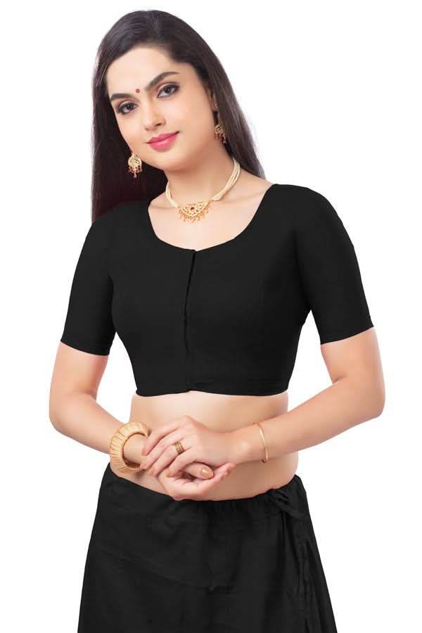 Naidu Hall Princess Cut Front Open Back Covered two by two Blouse - Naidu Hall Family Store
