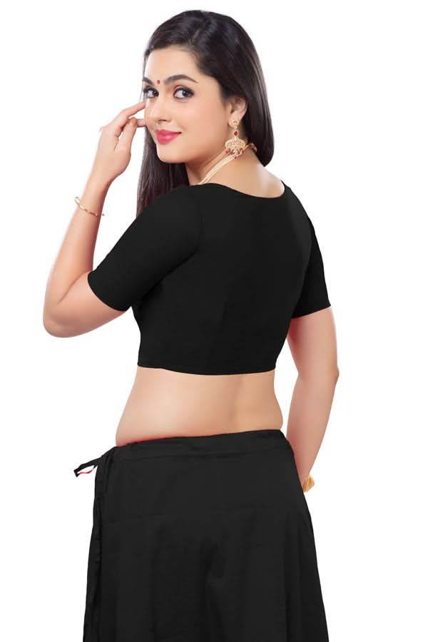 Naidu Hall Princess Cut Front Open Back Covered two by two Blouse - Naidu Hall Family Store