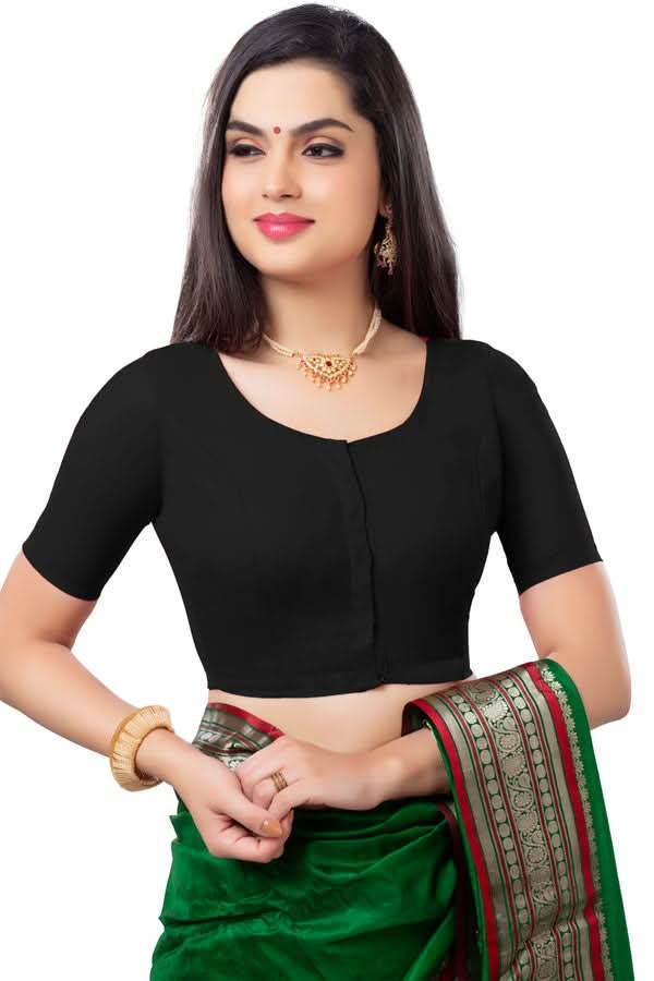 Naidu Hall Princess Cut Front Open Back Covered two by two Blouse - Naidu Hall Family Store