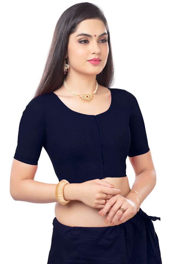 Naidu Hall Princess Cut Front Open Back Covered two by two Blouse - Naidu Hall Family Store