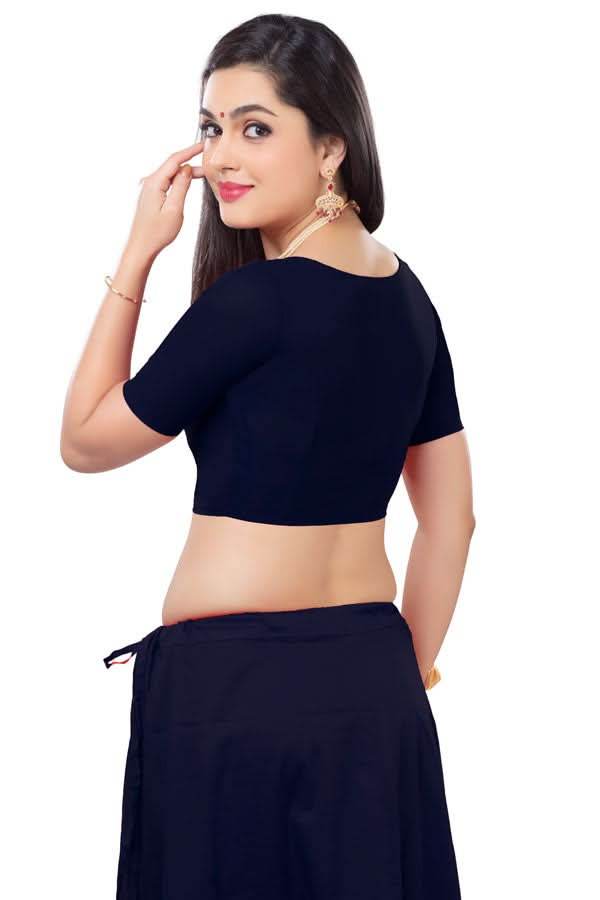 Naidu Hall Princess Cut Front Open Back Covered two by two Blouse - Naidu Hall Family Store