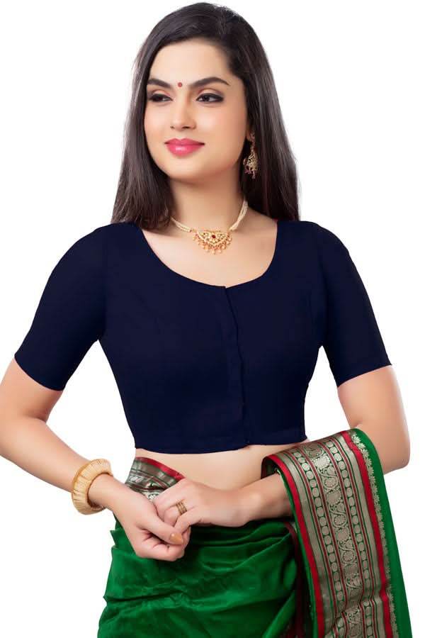 Naidu Hall Princess Cut Front Open Back Covered two by two Blouse - Naidu Hall Family Store