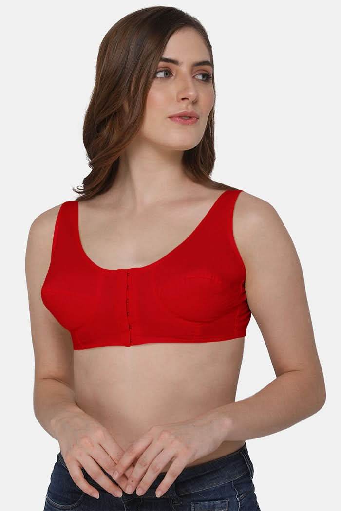 Naidu Hall High Coverage Non-Wired Non-Padded Front Open Cotton Saree Bra - NRPB - Naidu Hall Family Store