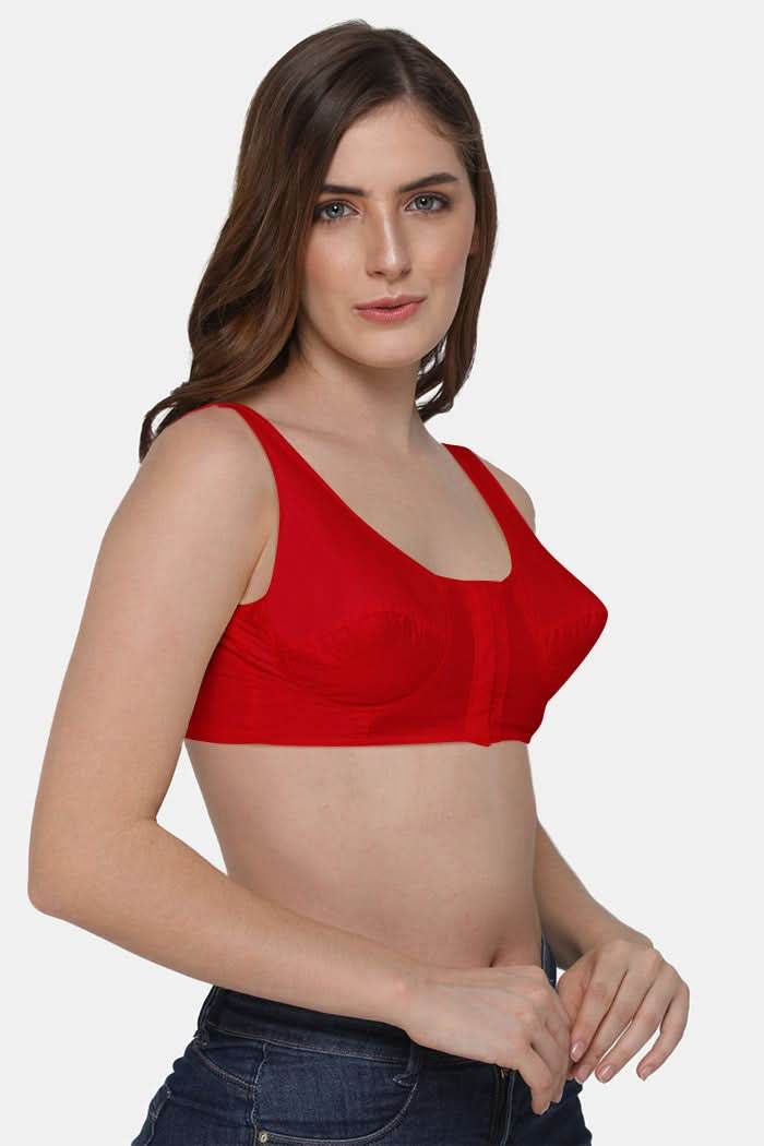 Naidu Hall High Coverage Non-Wired Non-Padded Front Open Cotton Saree Bra - NRPB - Naidu Hall Family Store