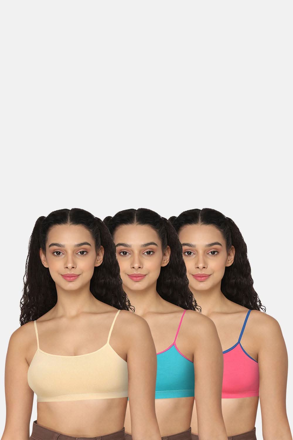 Intimacy Beginner Bra -Skin Blue Pink -Colourful Comfort!