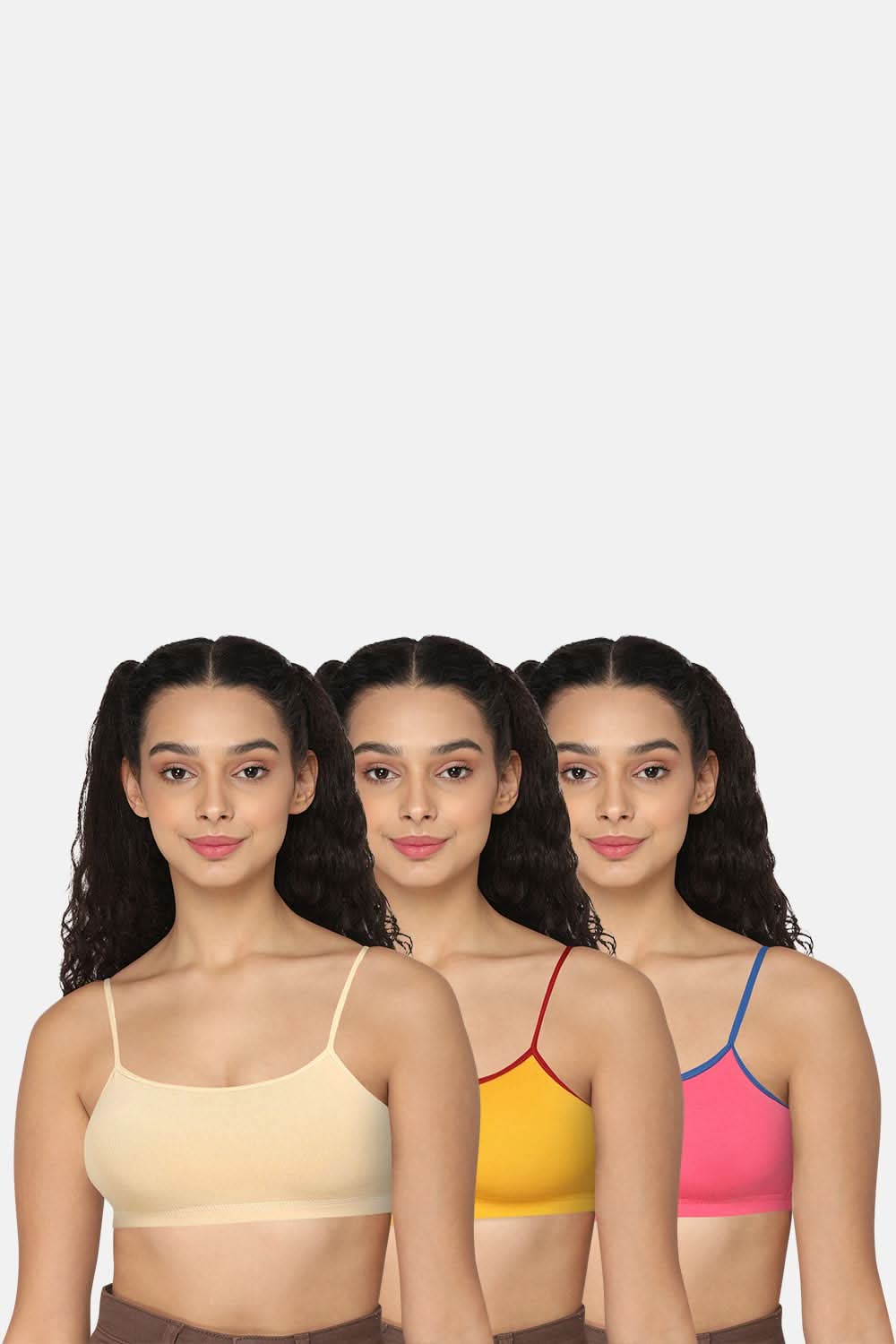 Intimacy Beginner Bra - Skin Yellow Pink-Colourful Comfort!