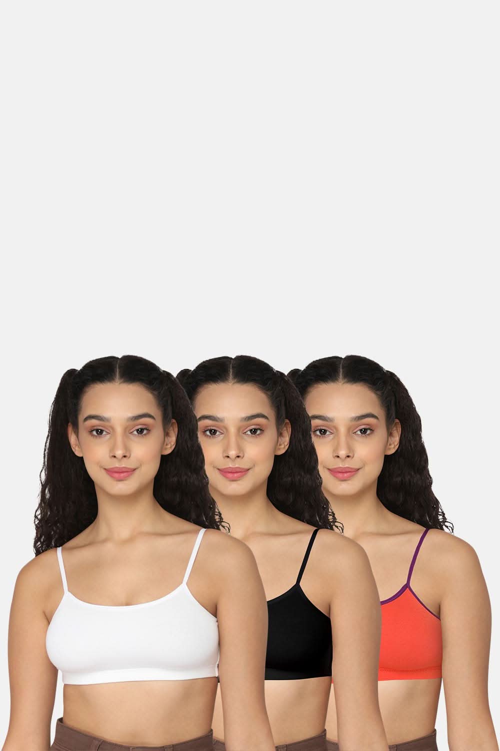 Intimacy Beginner Bra - White Black Orange -Colourful Comfort!
