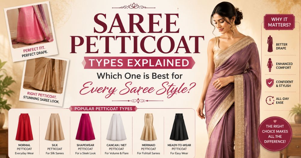 Saree Petticoat Types Explained: Which One is Best for Every Saree Style?