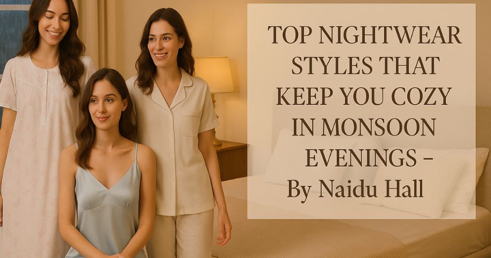 Top Nightwear Styles That Keep You Cozy in Monsoon Evenings – By Naidu Hall