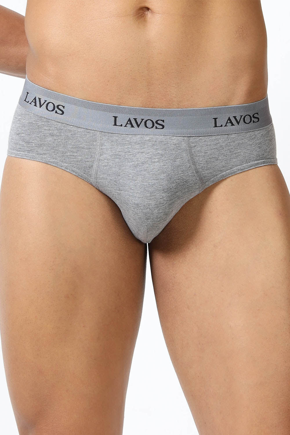 Lavos Men's Bamboo Cotton Airflow Brief | Mid Rise 4-Way Stretch Underwear | Ultra-Soft Antibacterial Organic Cotton Innerwear - LM2009