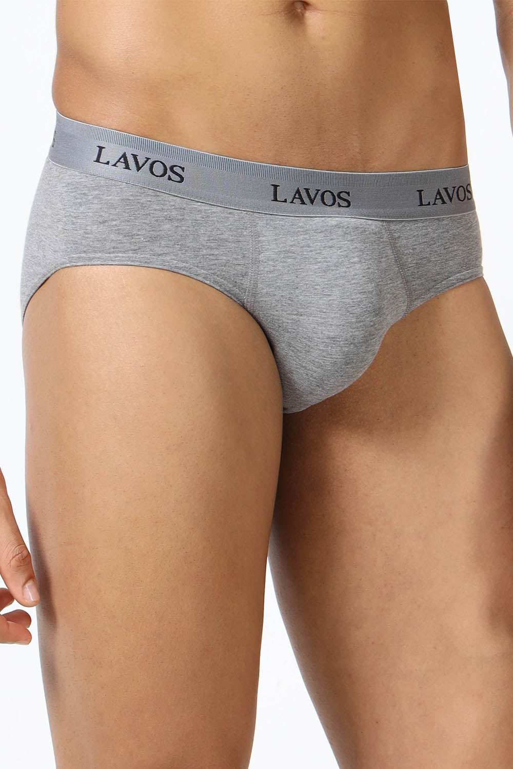Lavos Men's Bamboo Cotton Airflow Brief | Mid Rise 4-Way Stretch Underwear | Ultra-Soft Antibacterial Organic Cotton Innerwear - LM2009