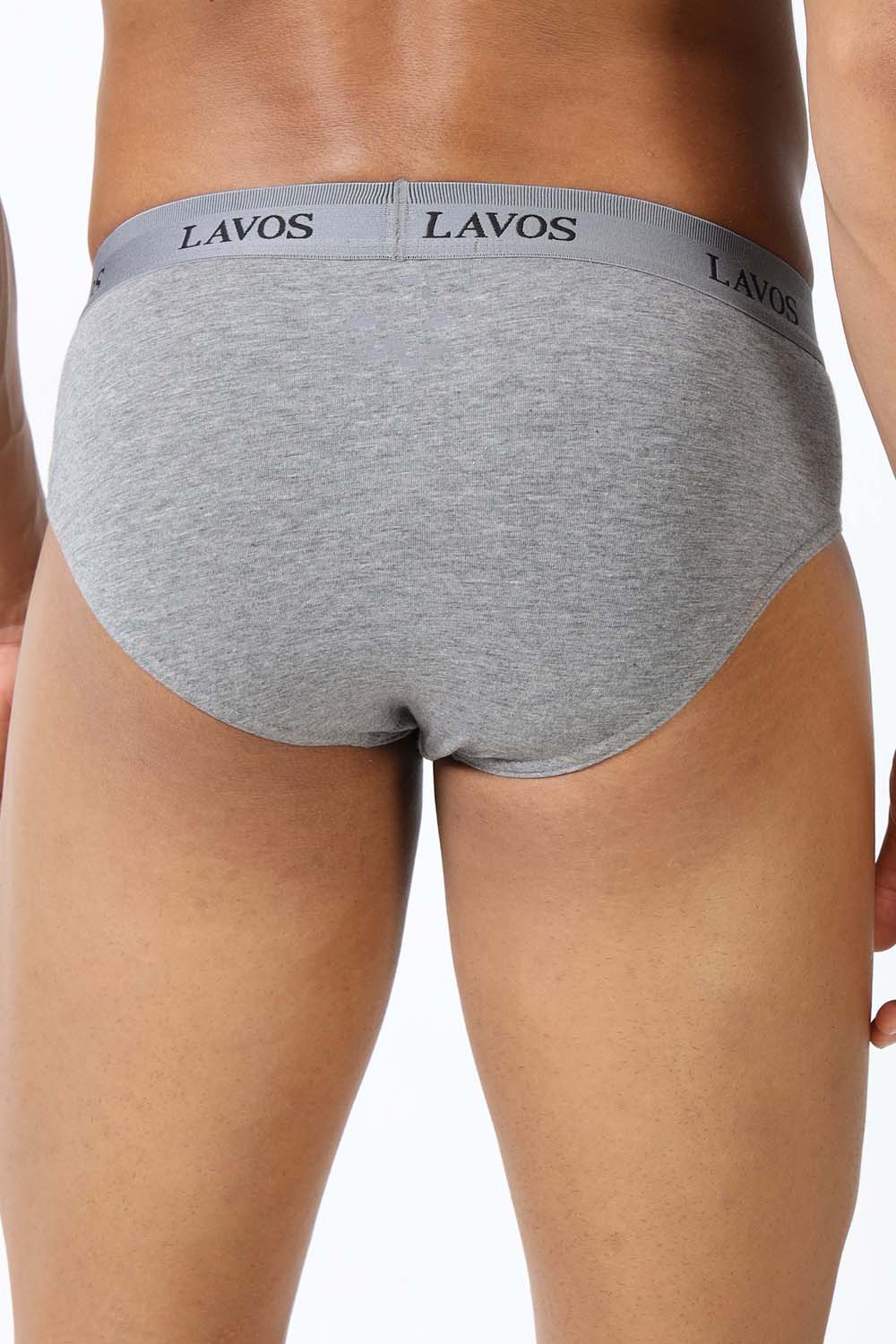 Lavos Men's Bamboo Cotton Airflow Brief | Mid Rise 4-Way Stretch Underwear | Ultra-Soft Antibacterial Organic Cotton Innerwear - LM2009