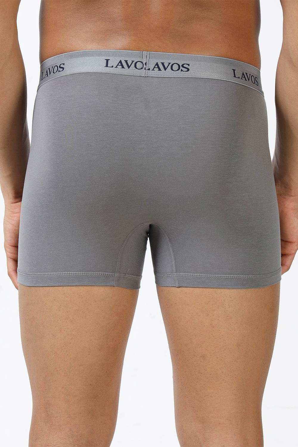 Lavos Men's Bamboo Cotton Trunks Briefs | Mid Rise 4-Way Stretch Underwear | Ultra-Soft Organic Cotton Boxer Briefs with Antibacterial Comfort - LM2006