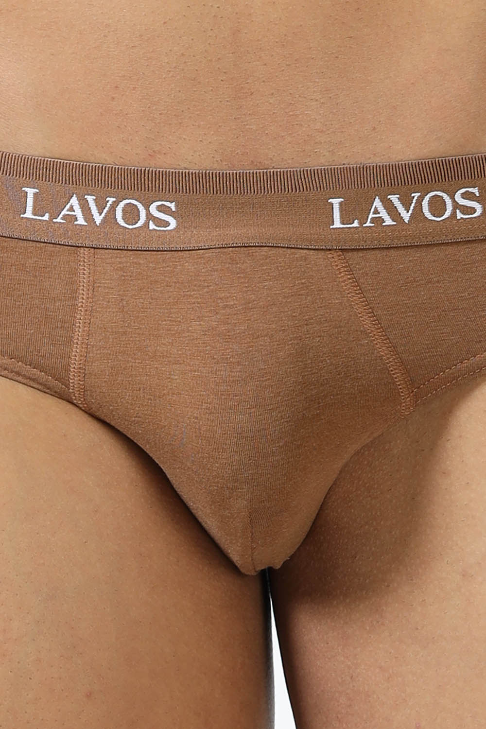 Lavos Men's Bamboo Cotton Airflow Brief | Mid Rise 4-Way Stretch Underwear | Ultra-Soft Antibacterial Organic Cotton Innerwear - LM2009