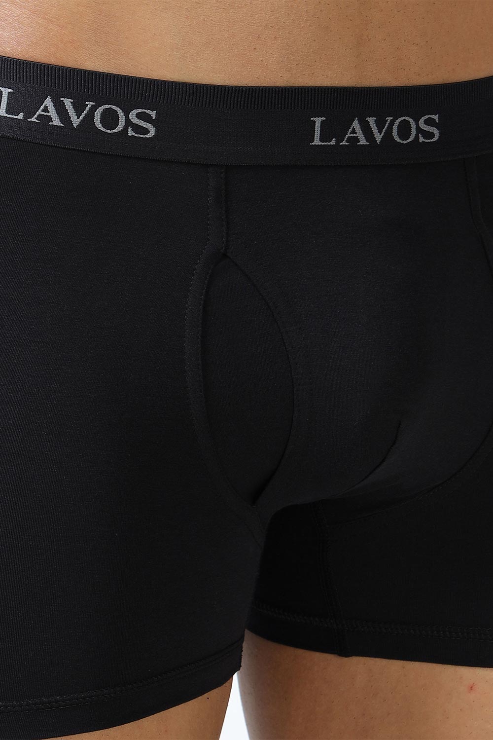 Lavos Men's Bamboo Cotton Boxer Briefs | Mid Rise 4-Way Stretch Underwear | Breathable Organic Cotton Antibacterial Trunks - LM2003