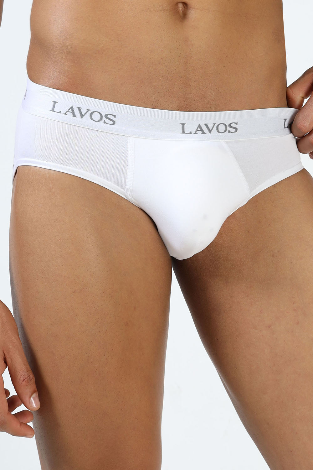 Lavos Men's Bamboo Cotton Airflow Brief | Mid Rise 4-Way Stretch Underwear | Ultra-Soft Antibacterial Organic Cotton Innerwear - LM2009